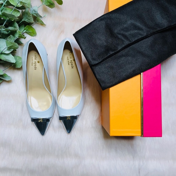 NWB Kate Spade White Captoe Paloma Pump - Picture 3 of 8